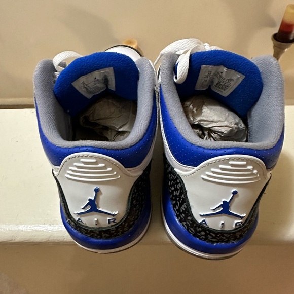 AIR JORDAN 3 RETRO 'RACER BLUE' size 7 youth used condition - Picture 5 of 7